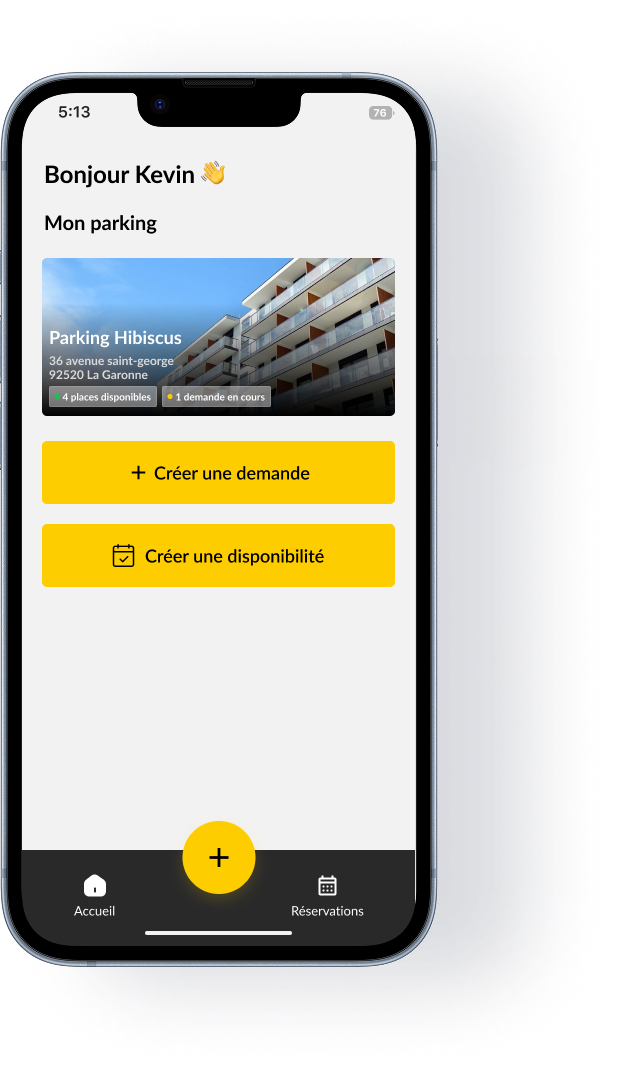 Parkshare App Screenshot